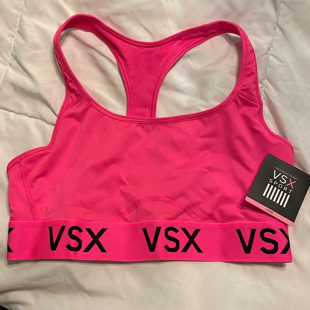 Brand new with tags VSX The Player Racerback Sport Bra size L